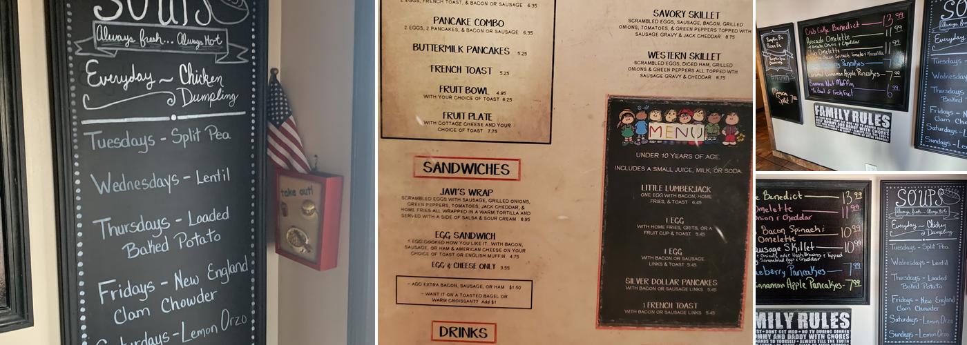 Savory Restaurant Menu