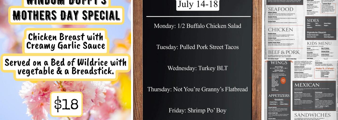 Duffy's Bar & Grill Menu