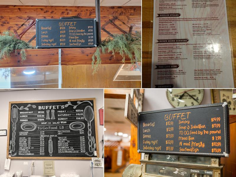 Ole Sawmill Cafe Menu