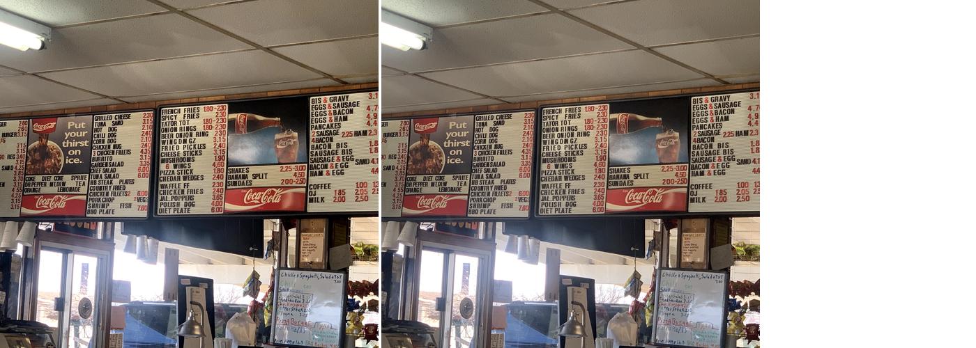 Hughes Drive Inn Restaurant Menu