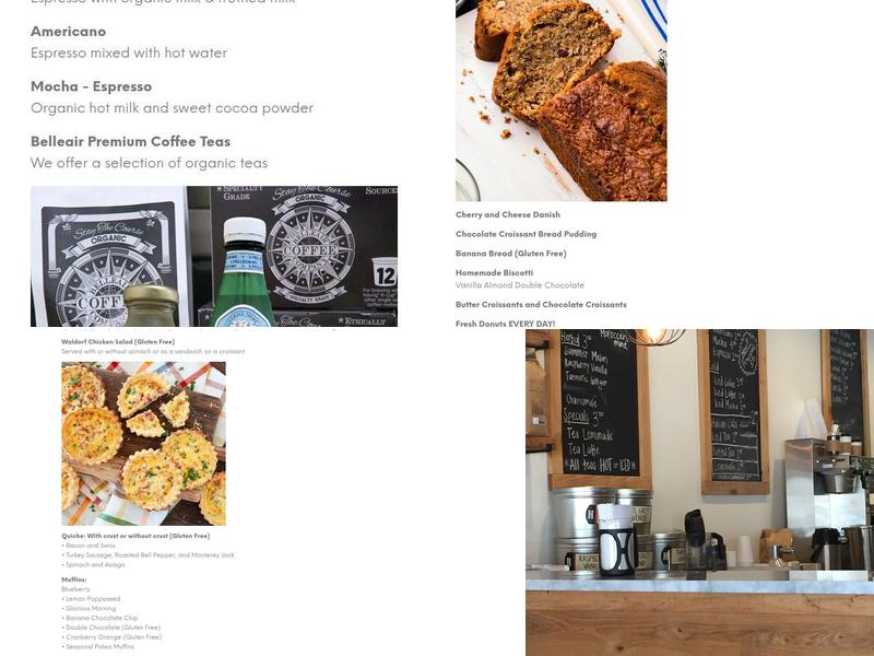 Belleair Coffee Company & Roastery Menu