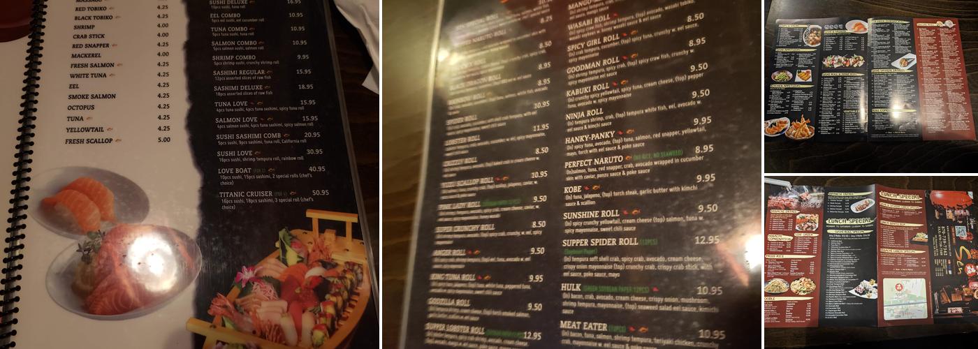Sen Sushi & Hibachi Grill Menu