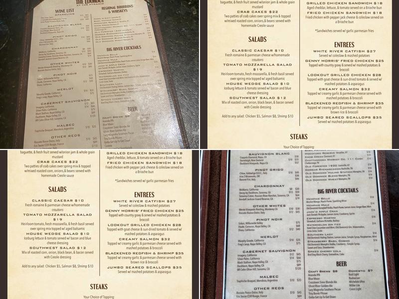 The Lookout at the Pyramid Menu