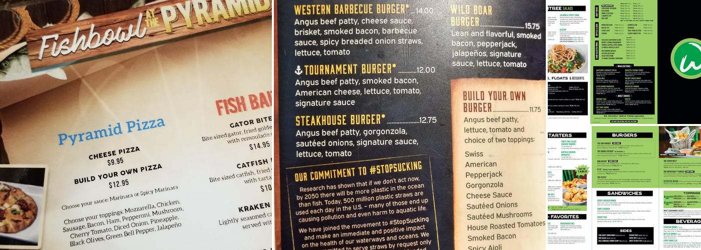 Uncle Buck's Fish Bowl and Grill Menu