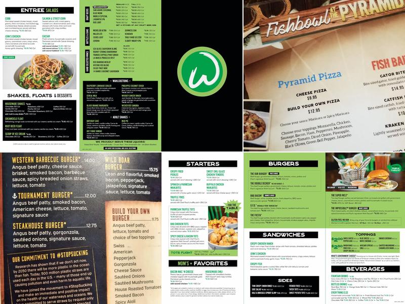 Uncle Buck's Fish Bowl and Grill Menu