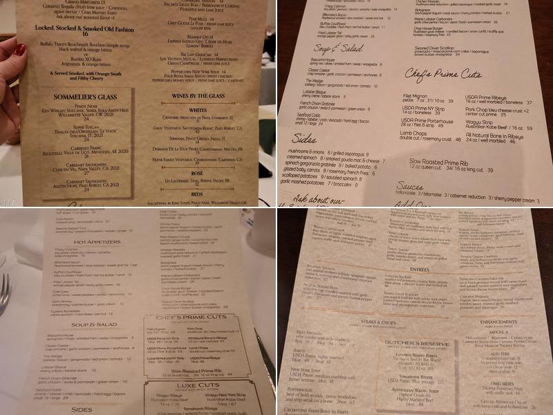 Bascom's Chop House Menu