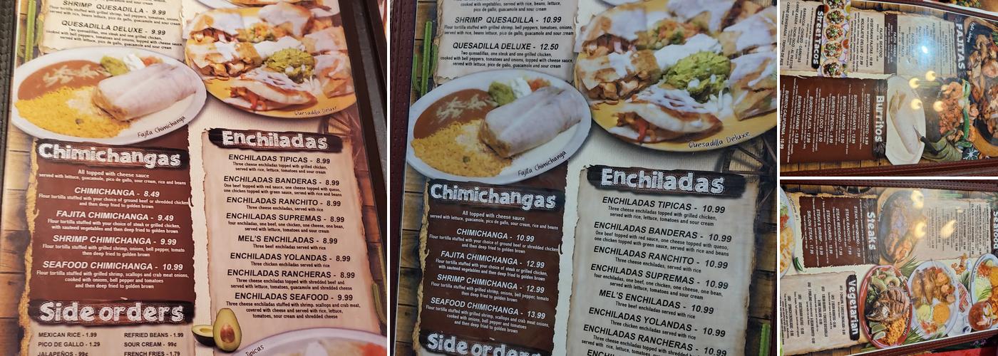El Ranchito Menu