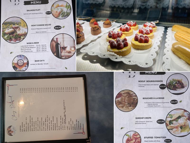 Chez David Menu