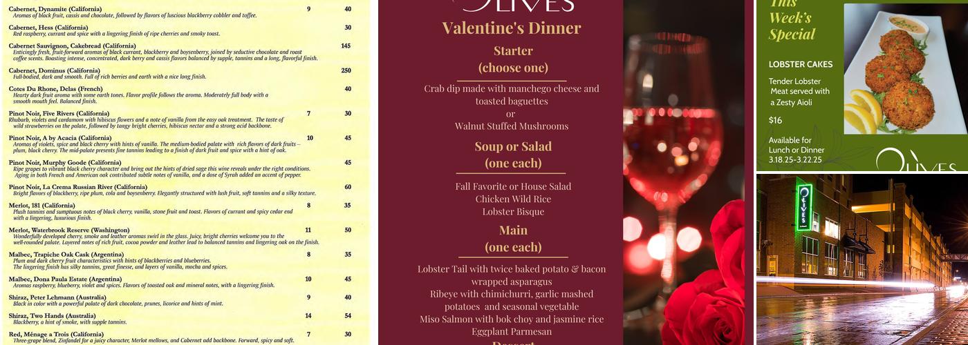 Olives Menu