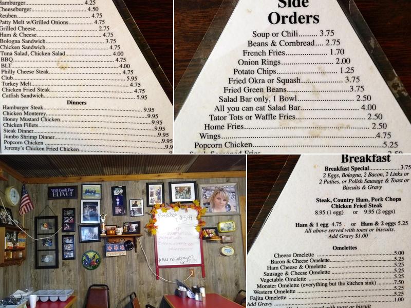Triangle Cafe Menu