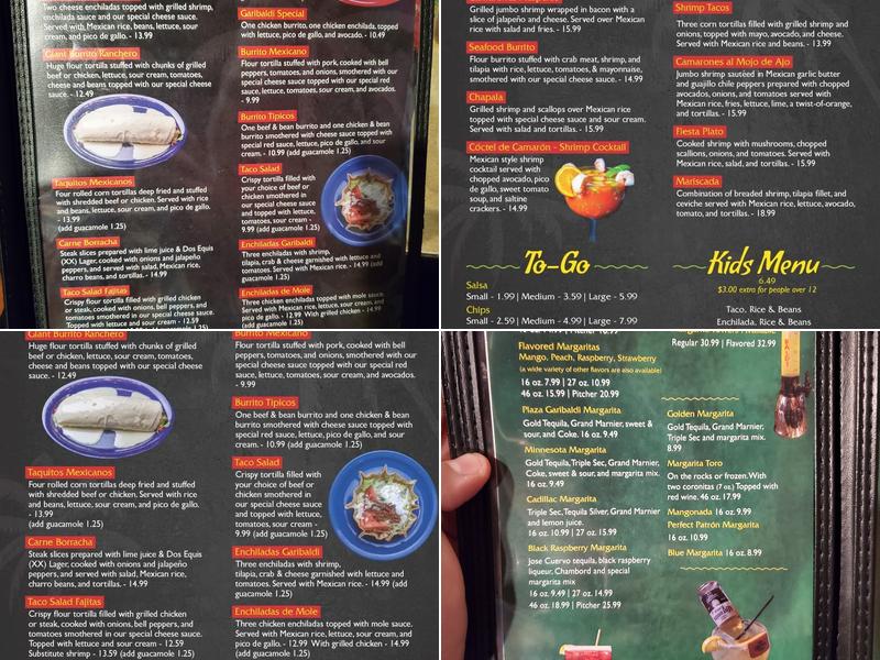 Plaza Garibaldi Menu