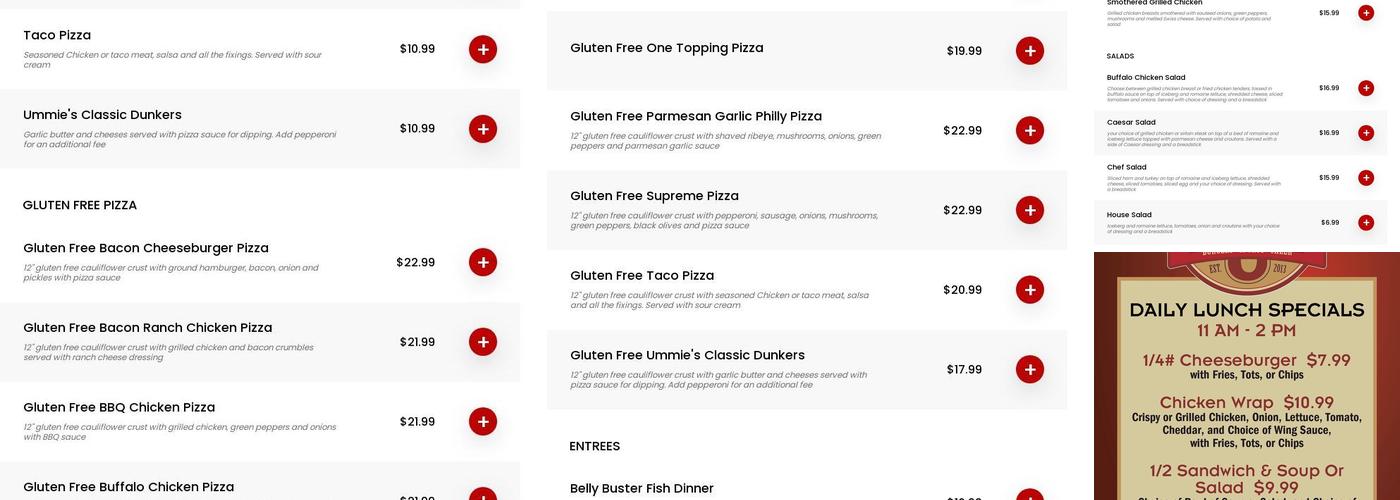Ummie's Menu