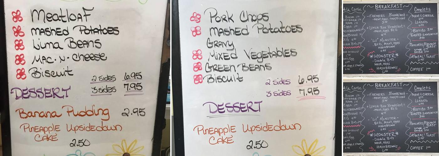 Lunch Box Menu