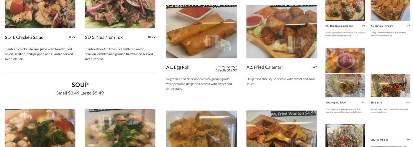 King Egg Roll Menu