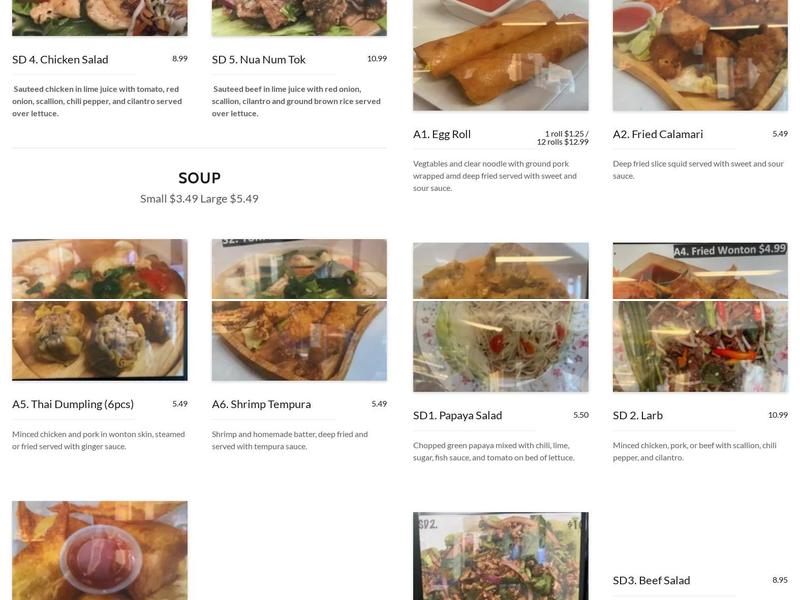 King Egg Roll Menu