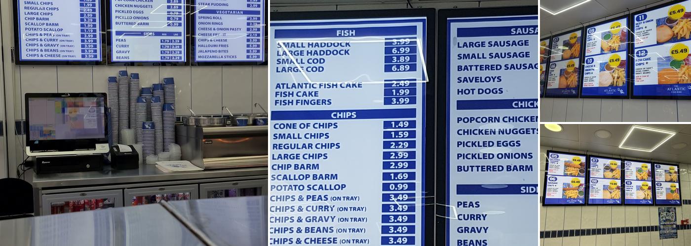 Atlantic Fish Bar Menu