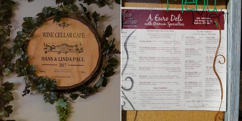 Wine Cellar - Cafe & Deli Menu