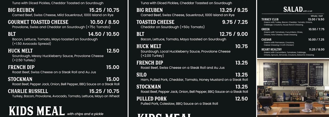 Wheat Montana Bakery & Deli Menu