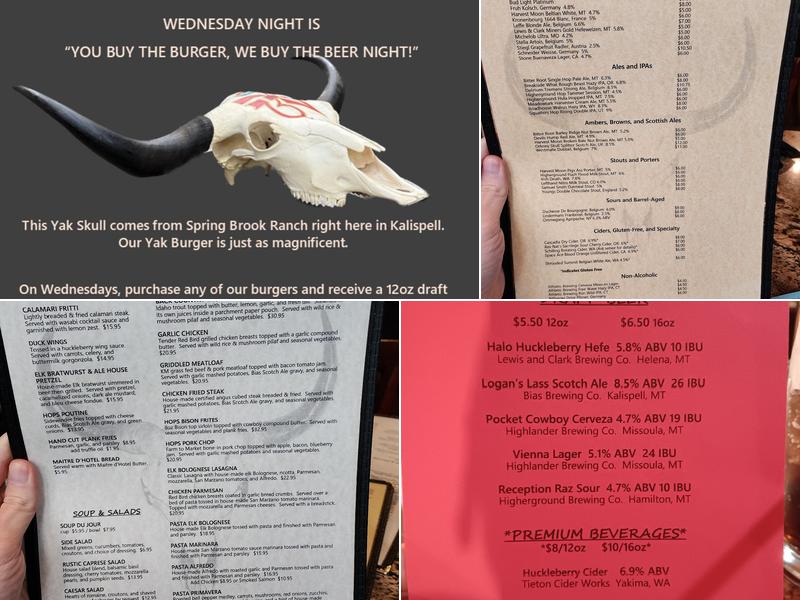 Hops Downtown Grill Menu