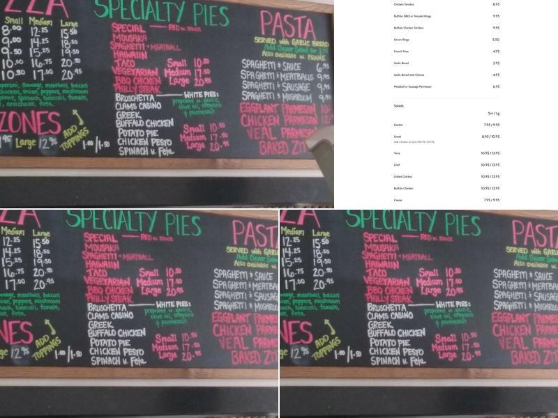 Circle Pizza Menu