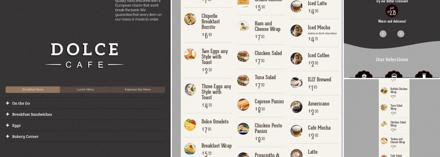 Dolce Café Menu