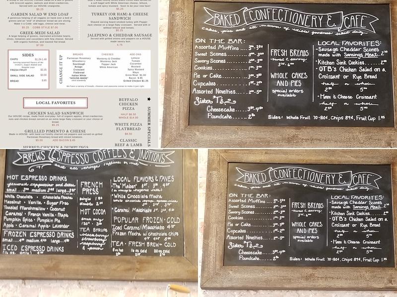Olde Town Bakery Menu