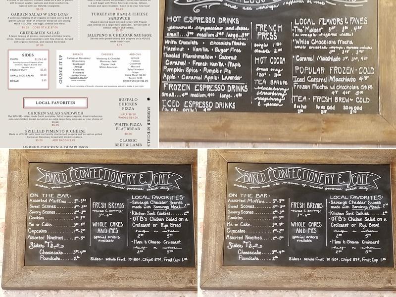 Olde Town Bakery Menu