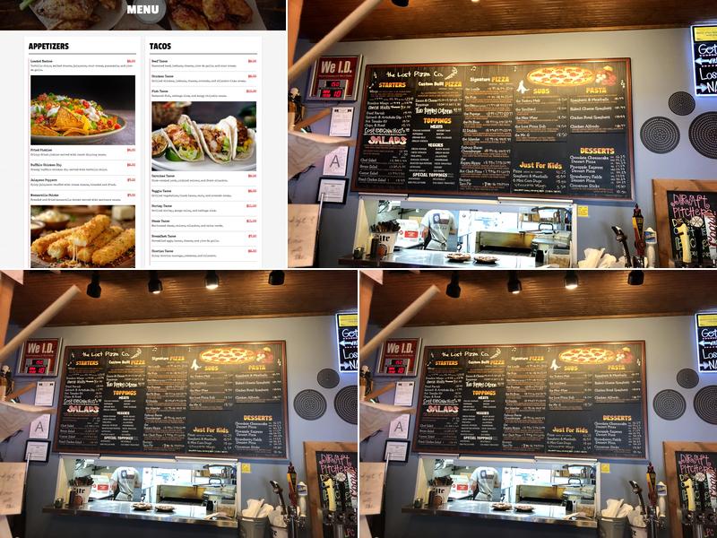 Lost Pizza Co Starkville Menu