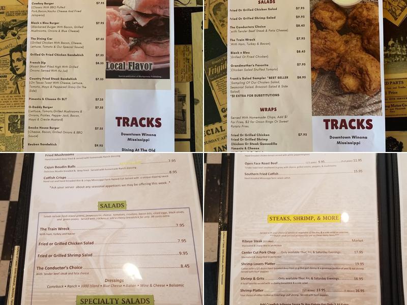 Tracks Menu