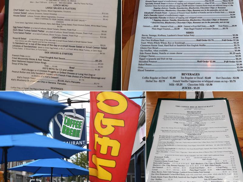 Coffee Break Menu