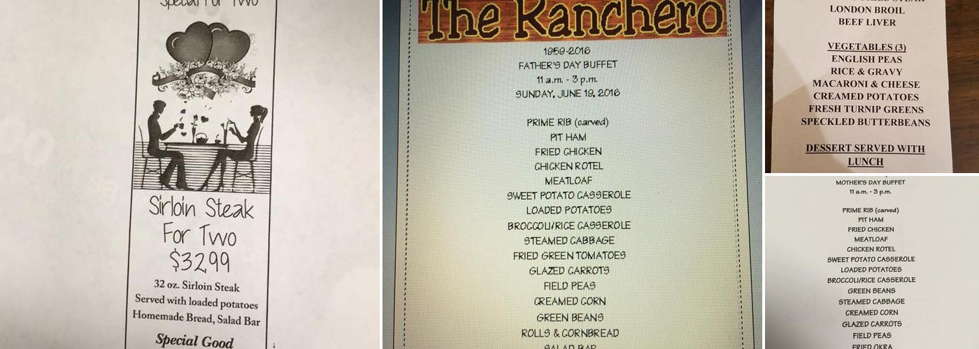 Ranchero Menu