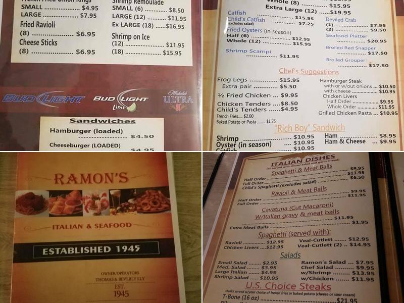 Ramon's Menu