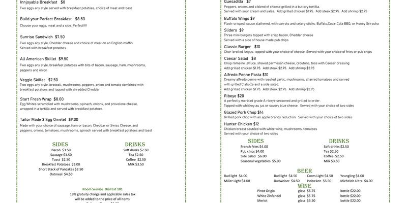Kem's Restaurant and Lounge Menu