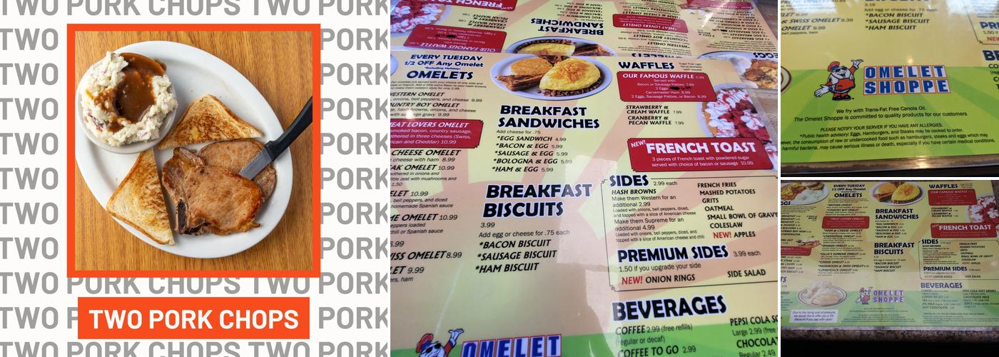 Omelet Shoppe Menu
