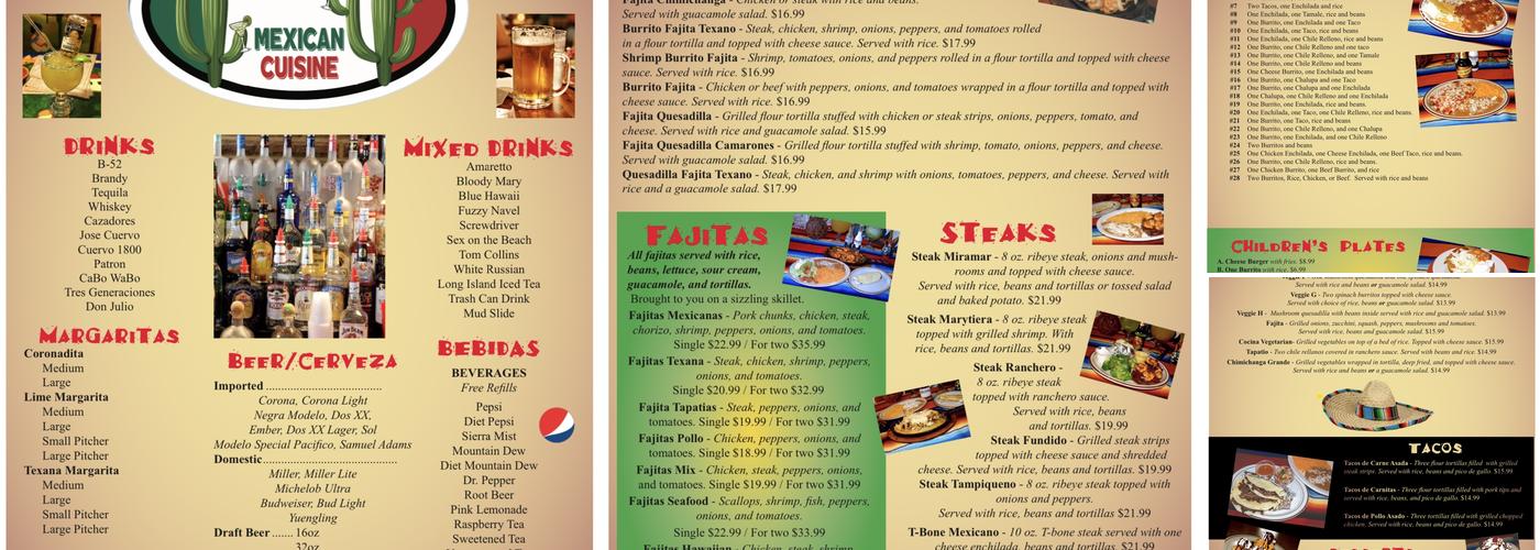 Los Hermanos Menu
