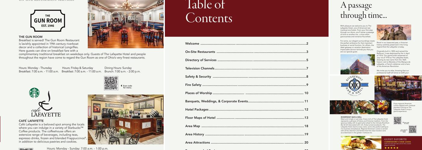 Gun Room Restaurant Menu