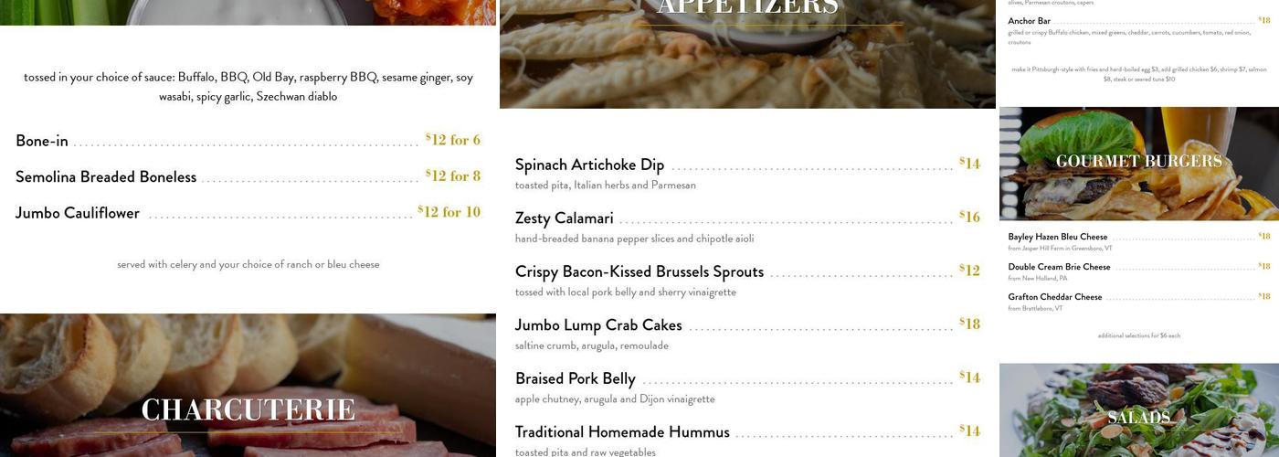 The Galley Menu