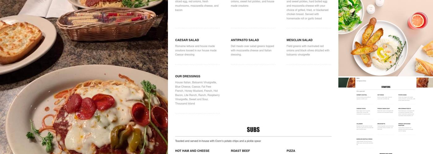 Da Vinci's Menu