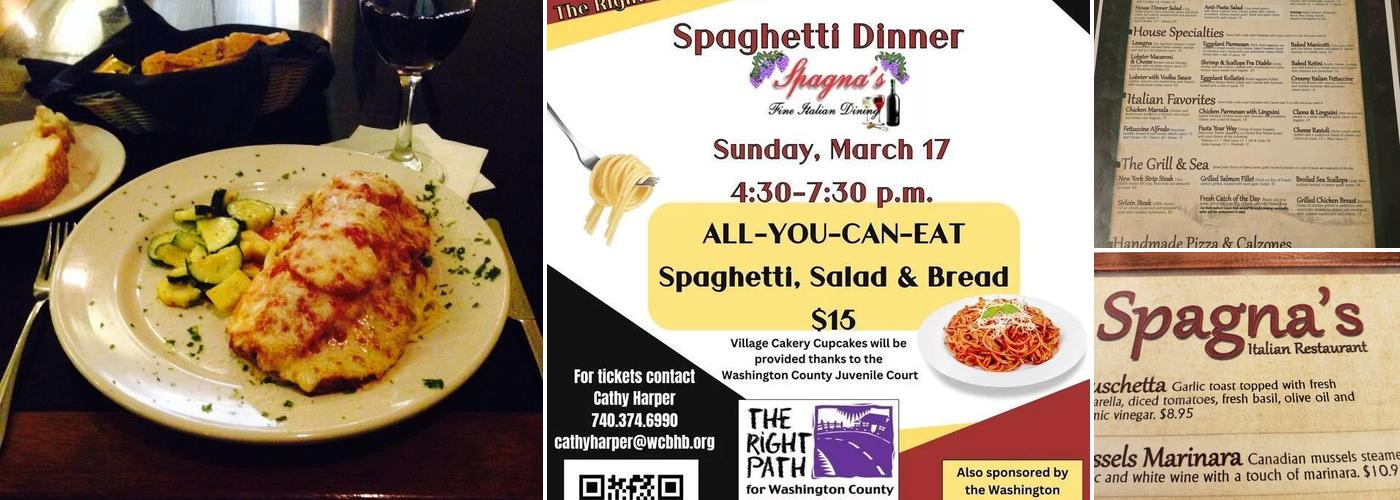 Spagna's Menu