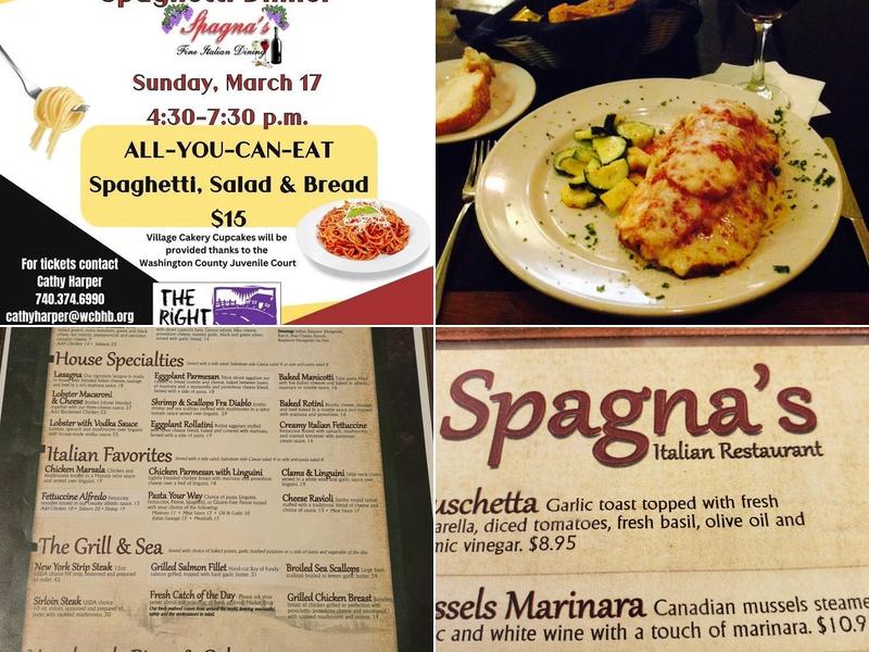 Spagna's Menu