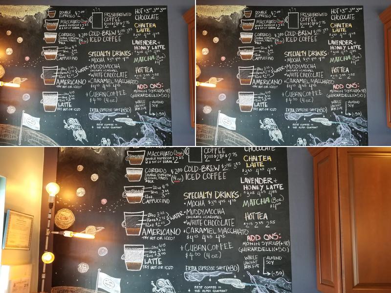 Muddy Waters Coffee Bar Menu