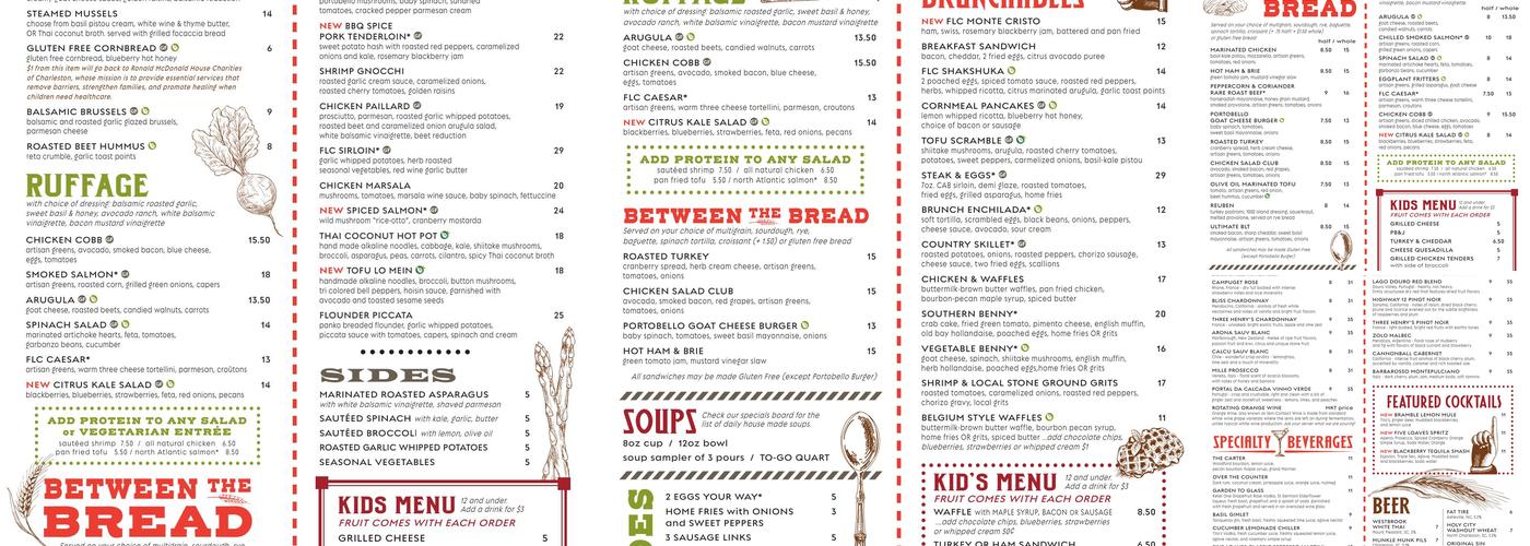 Five Loaves Cafe Menu