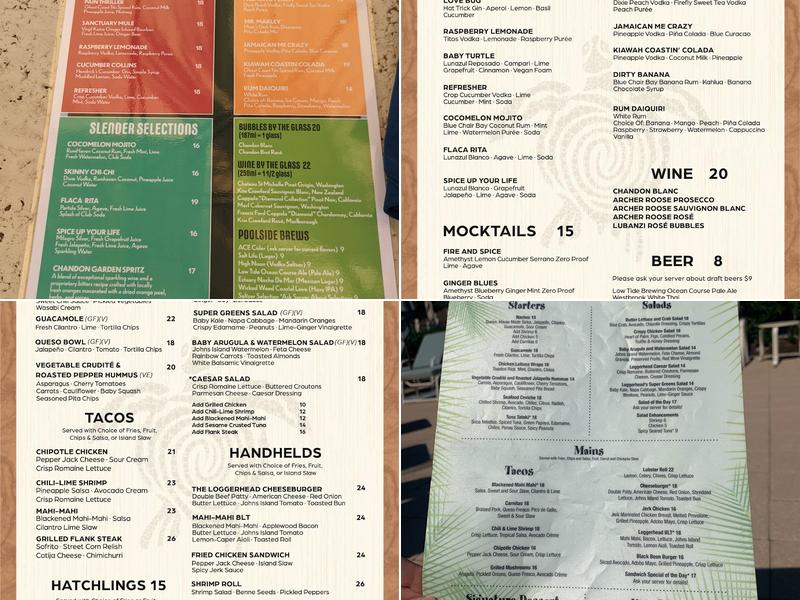 Loggerhead Grill Menu