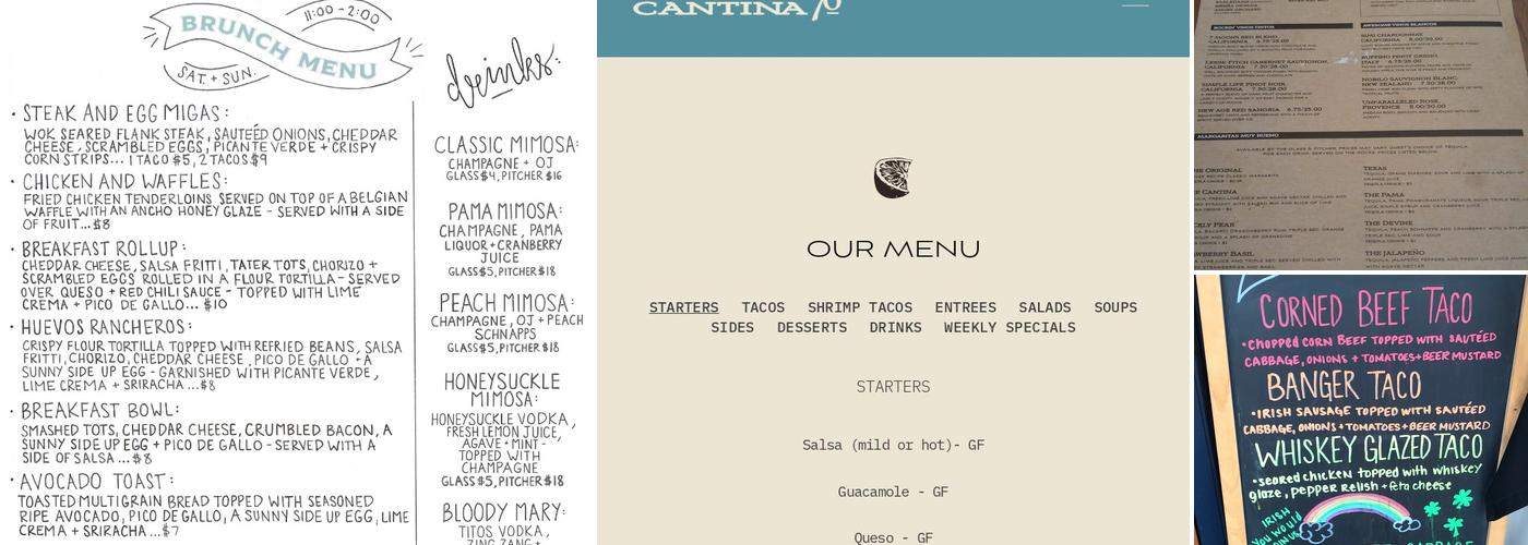 Cantina 76 Menu
