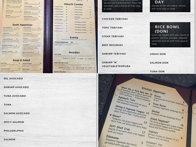 Fuji Sushi Bar & Grill - Kiawah Menu