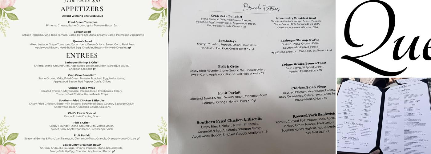 82 Queen Menu