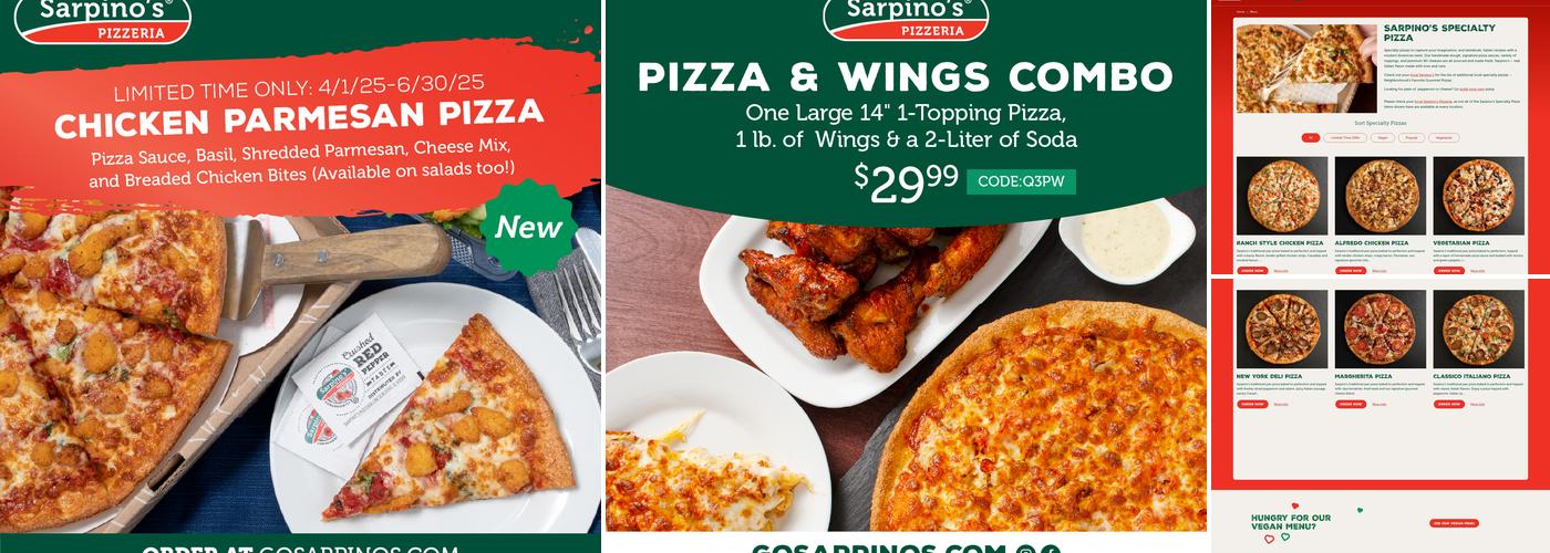 Sarpino's Pizzeria Roseville Menu