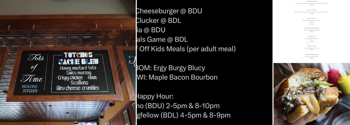 Blue Door Pub Longfellow Menu