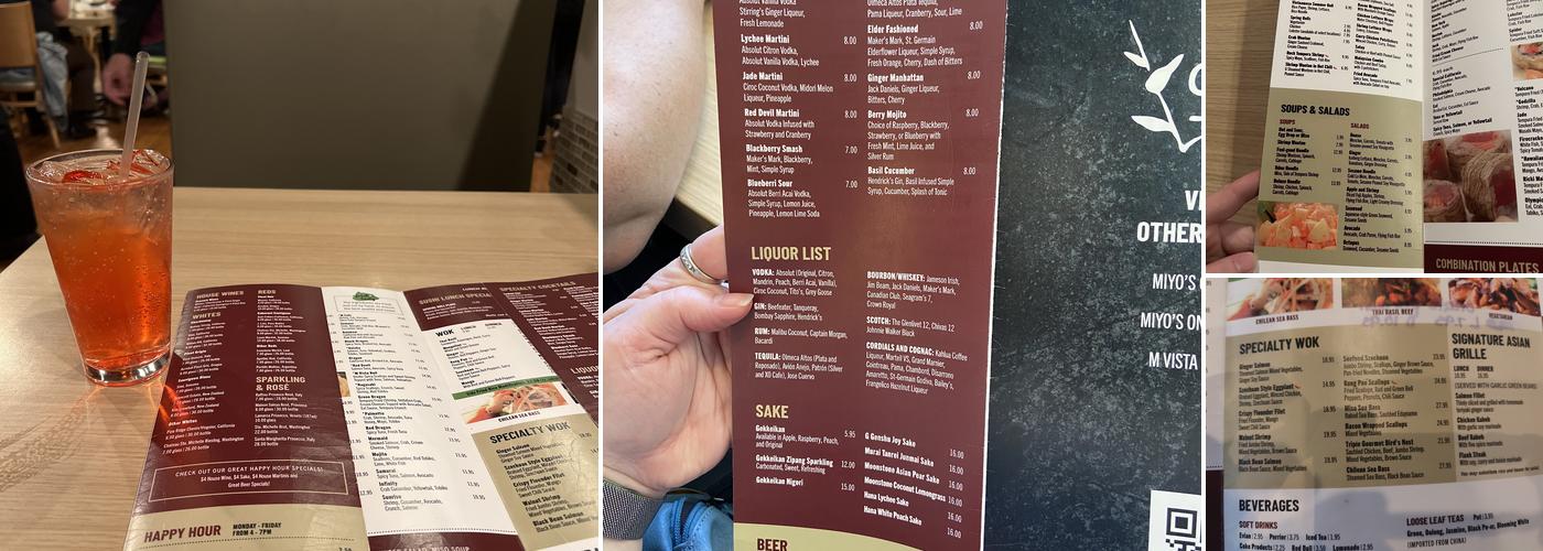 Miyo's Menu