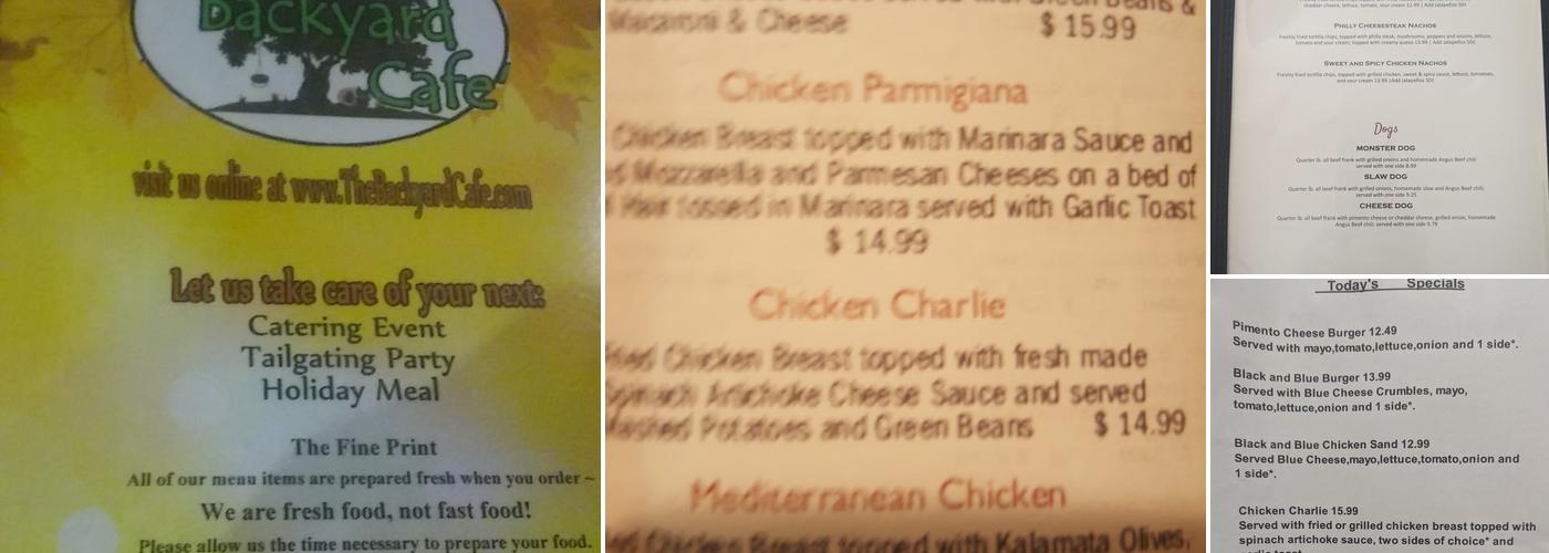 Mama Henry’s Menu